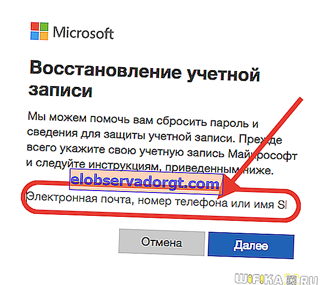 gjenoppretting av Microsoft-konto
