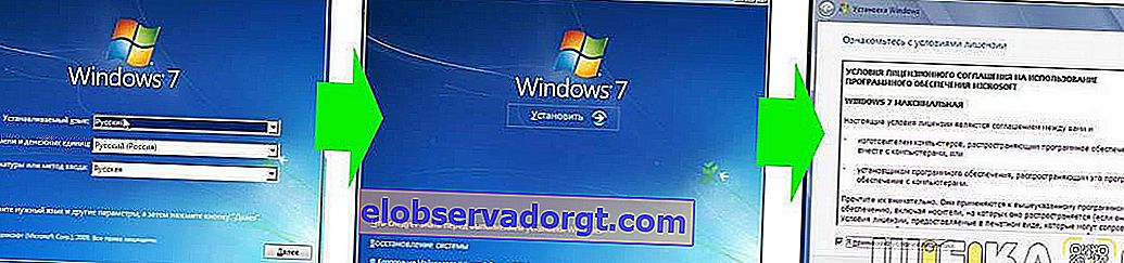 namestitev Windows 7